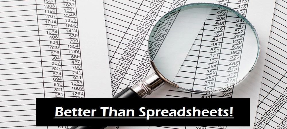 the Presstimator is a database application, which is better than spreadsheets.