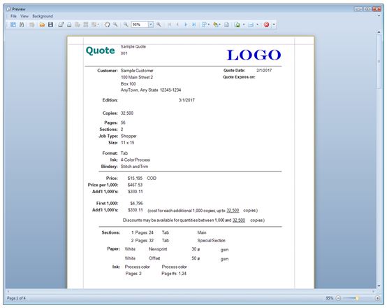 custom reports are generated in PDF format